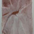 A loose watercolour of a flowing pattern