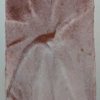 A loose watercolour of a flowing pattern