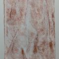 A loose watercolour of a flowing pattern
