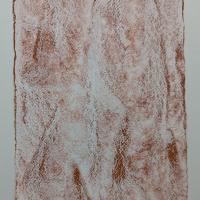 A loose watercolour of a flowing pattern