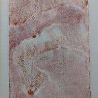 A loose watercolour of a flowing pattern