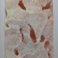 A loose watercolour of a flowing pattern