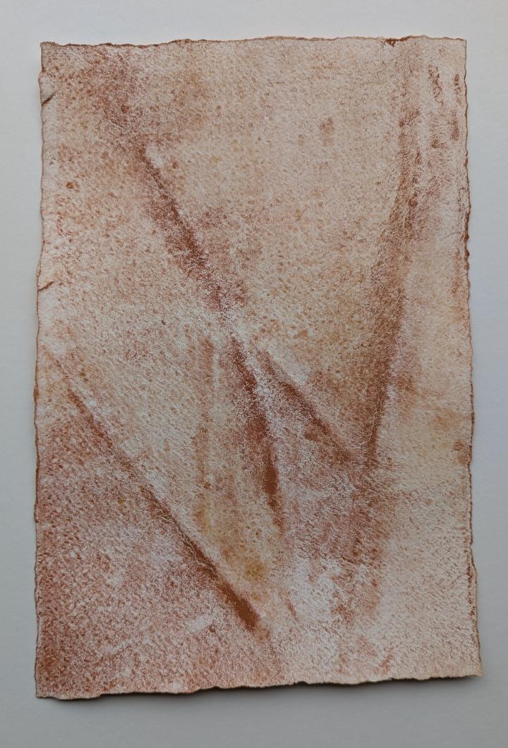 A loose watercolour of a flowing pattern