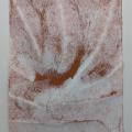 A loose watercolour of a flowing pattern