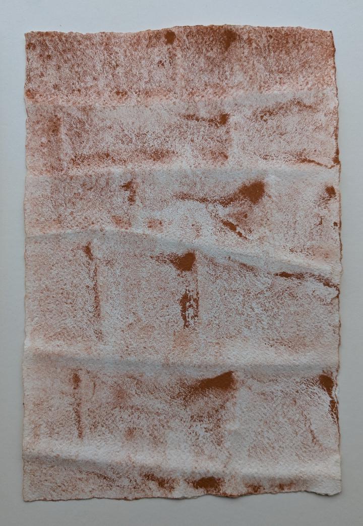 A loose watercolour of a flowing pattern